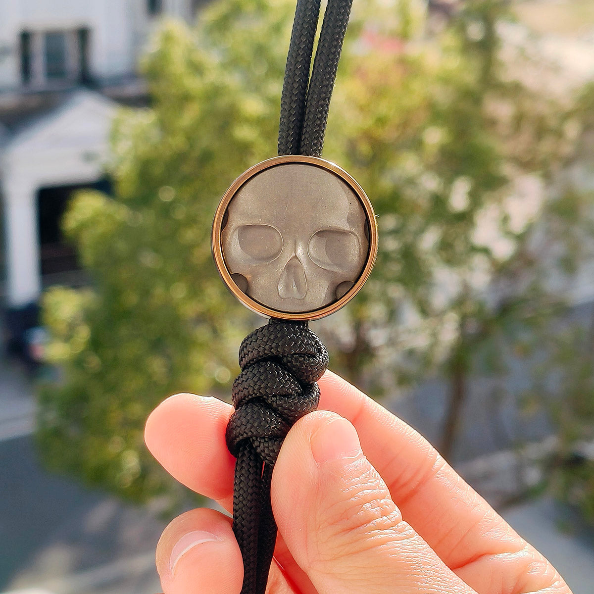 Cpprhd POP Bead Titanium Bottle Opener Limited Paracord Knife Lanyard Bead Anodized Brown