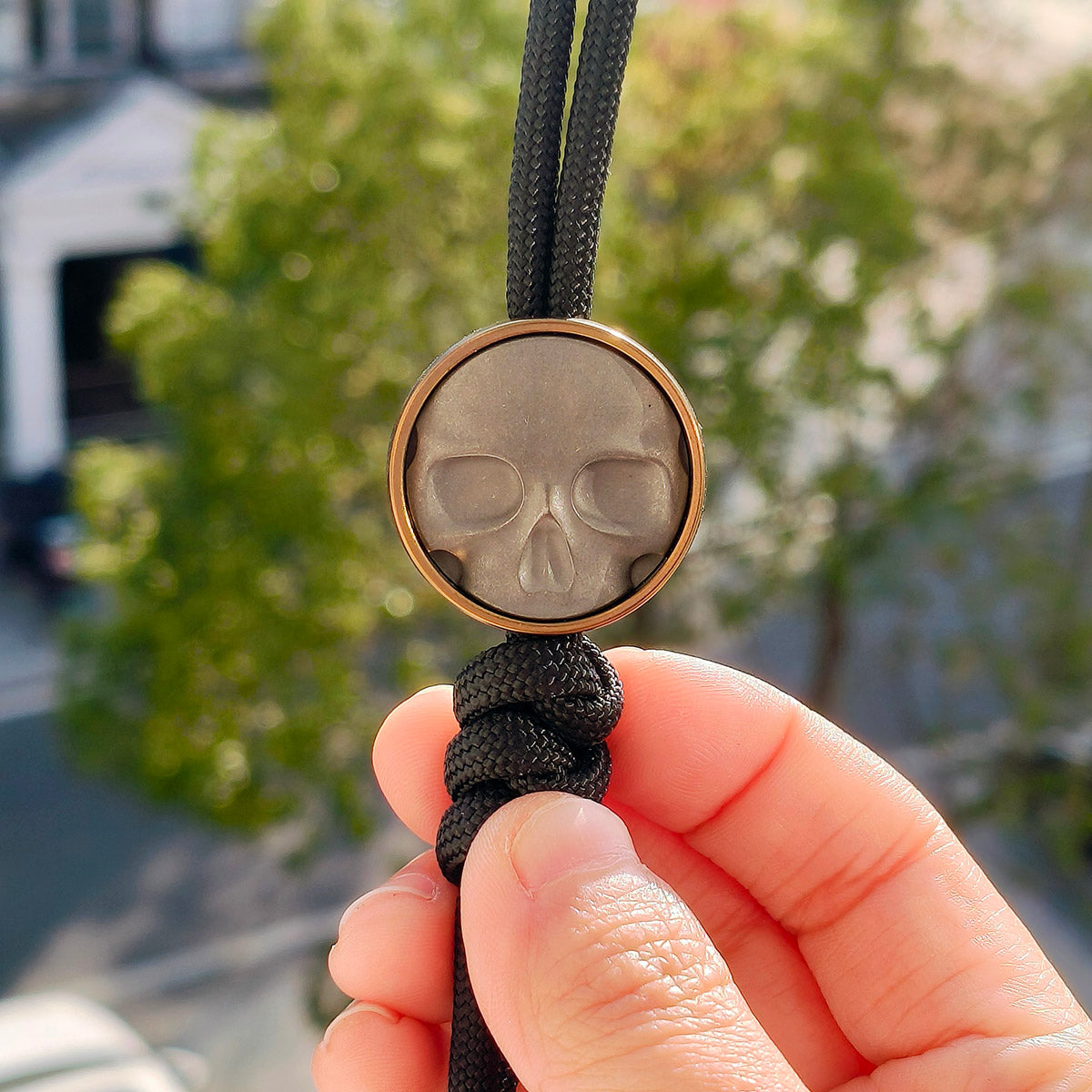 Cpprhd POP Bead Titanium Bottle Opener Limited Paracord Knife Lanyard Bead Anodized Brown