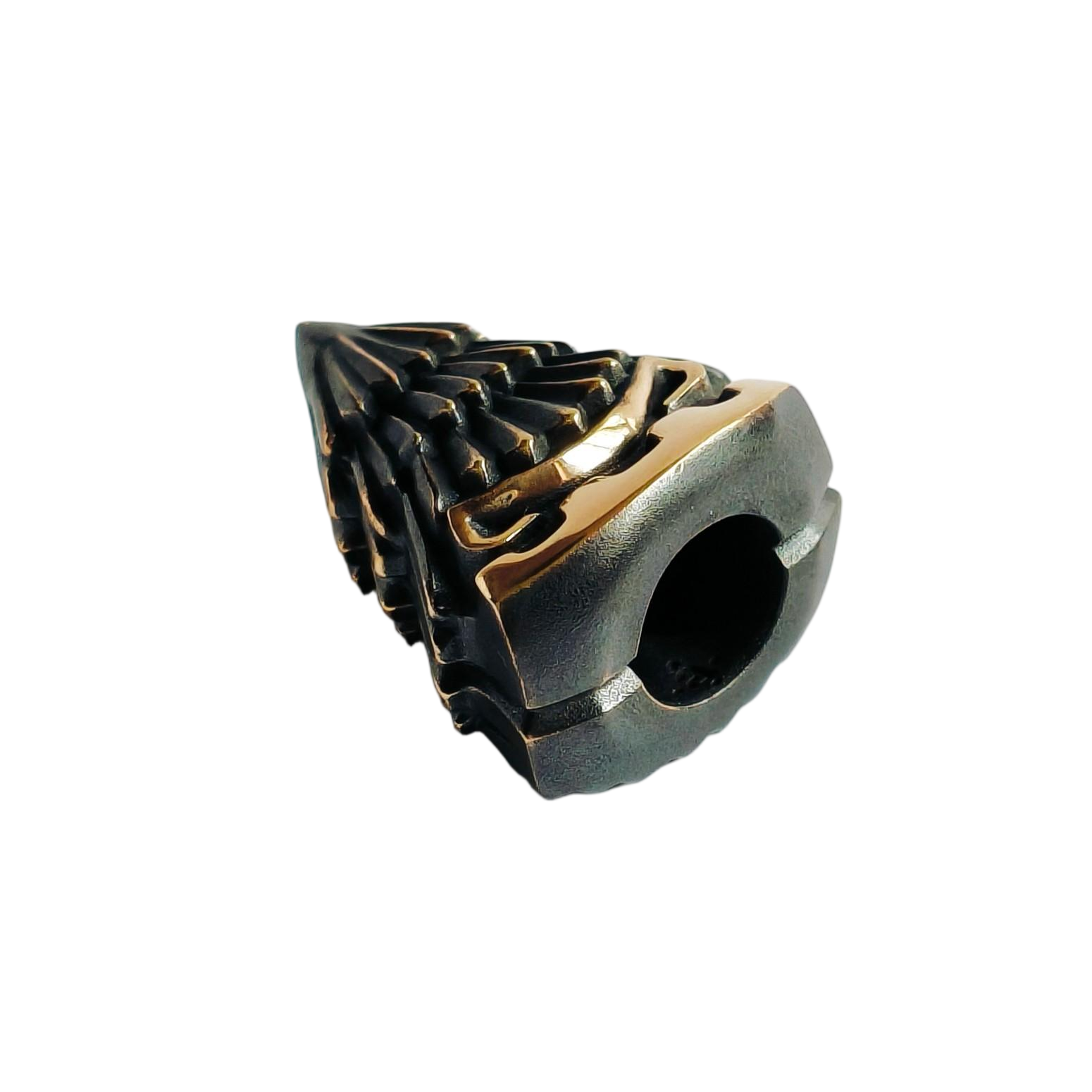 Alexander Peshkov ELKQ Christmas tree Brass lanyards beads Edc Pendant Knife Bead