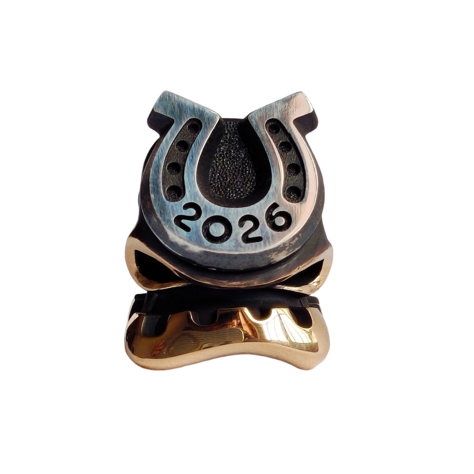 Alex Peshkov 2026 Horse's Hoof Lucky Bead Custom Knife Lanyard bead Edc Beads