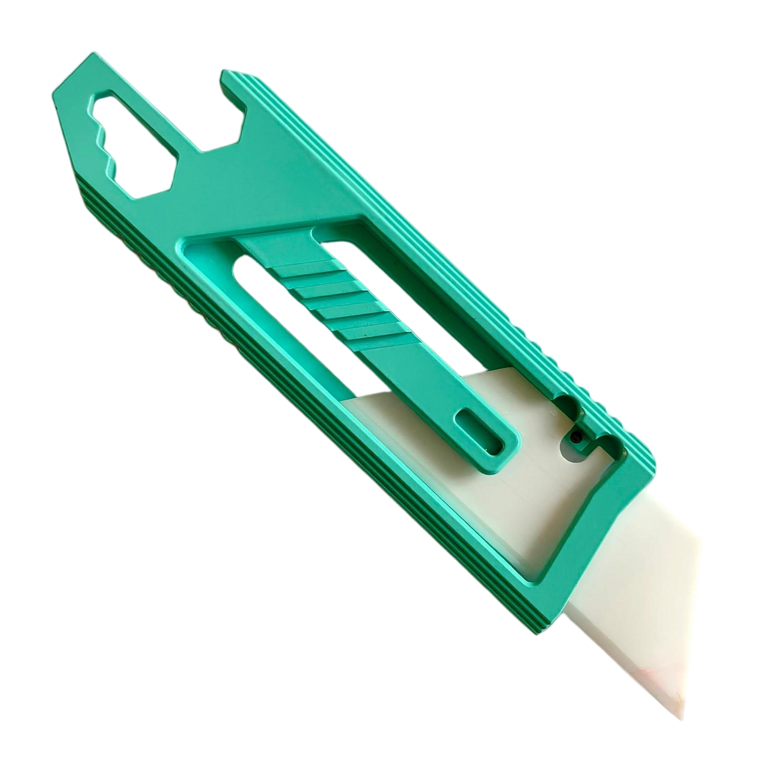 SnakeSword Honey Badger II Pro Titanium Integrated Utility knife Tiffany Blue