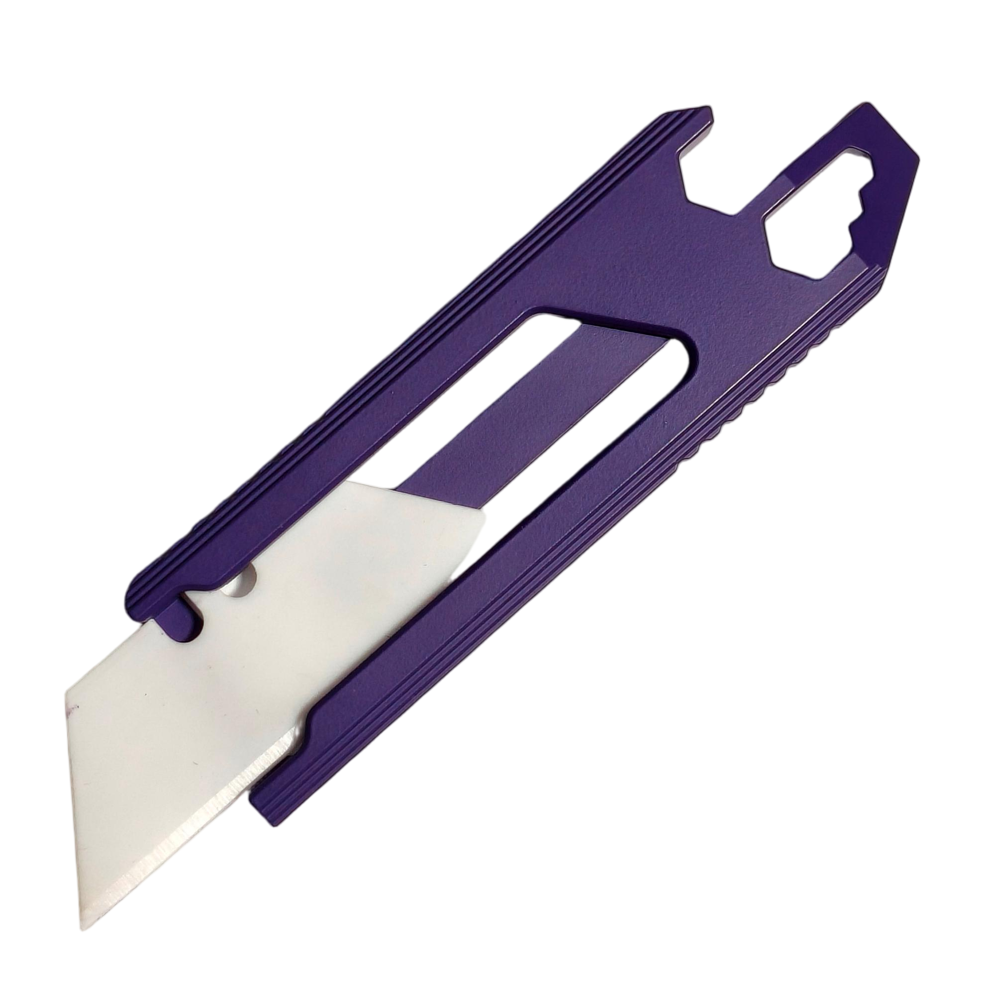 SnakeSword Honey Badger Utility Knife II Pro Titanium Multi-Tool EDC Knife Purple