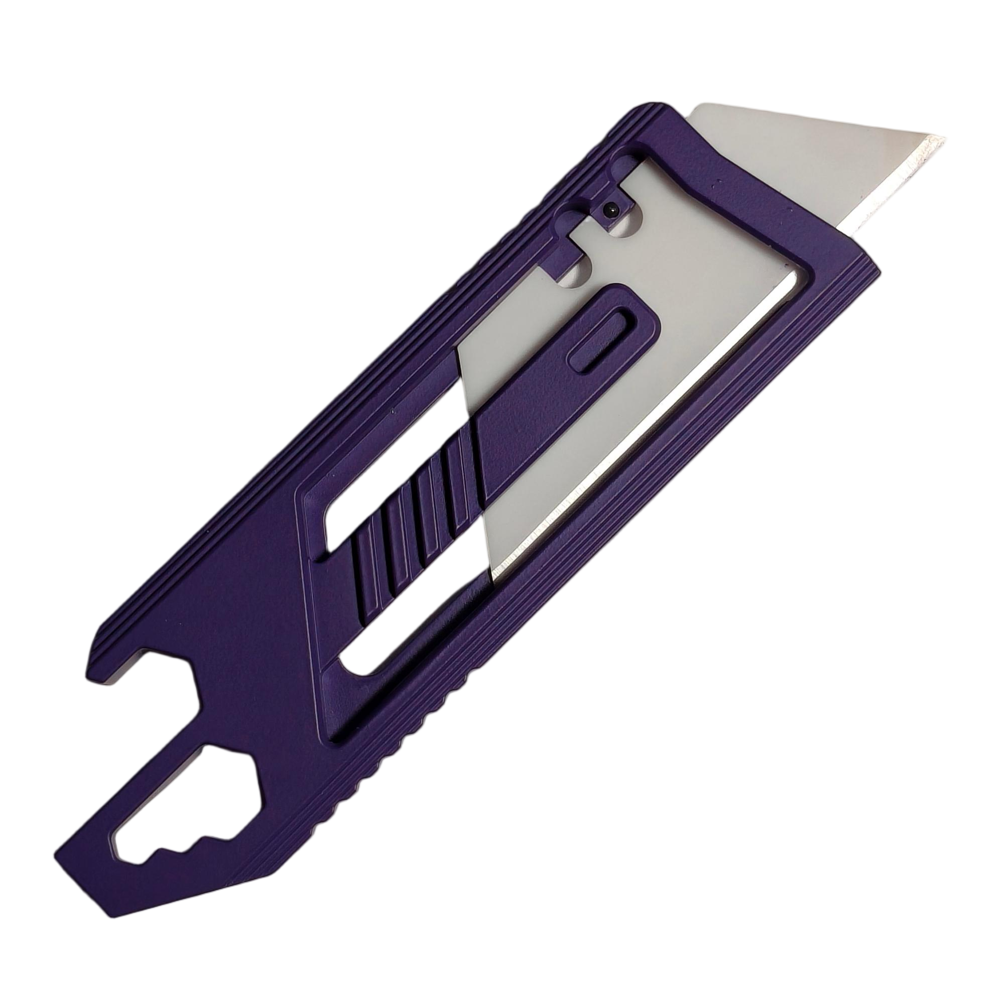 SnakeSword Honey Badger Utility Knife II Pro Titanium Multi-Tool EDC Knife Purple