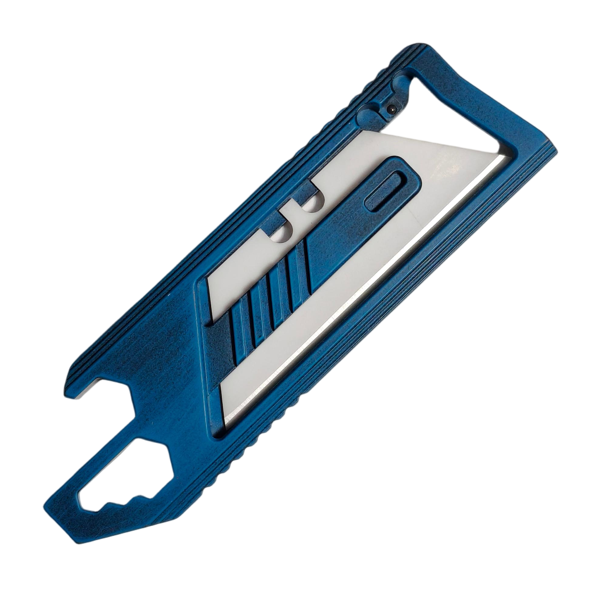 SnakeSword Honey Badger II Pro Titanium Multi-Tool Utility Knife EDC Tools Distressed Blue