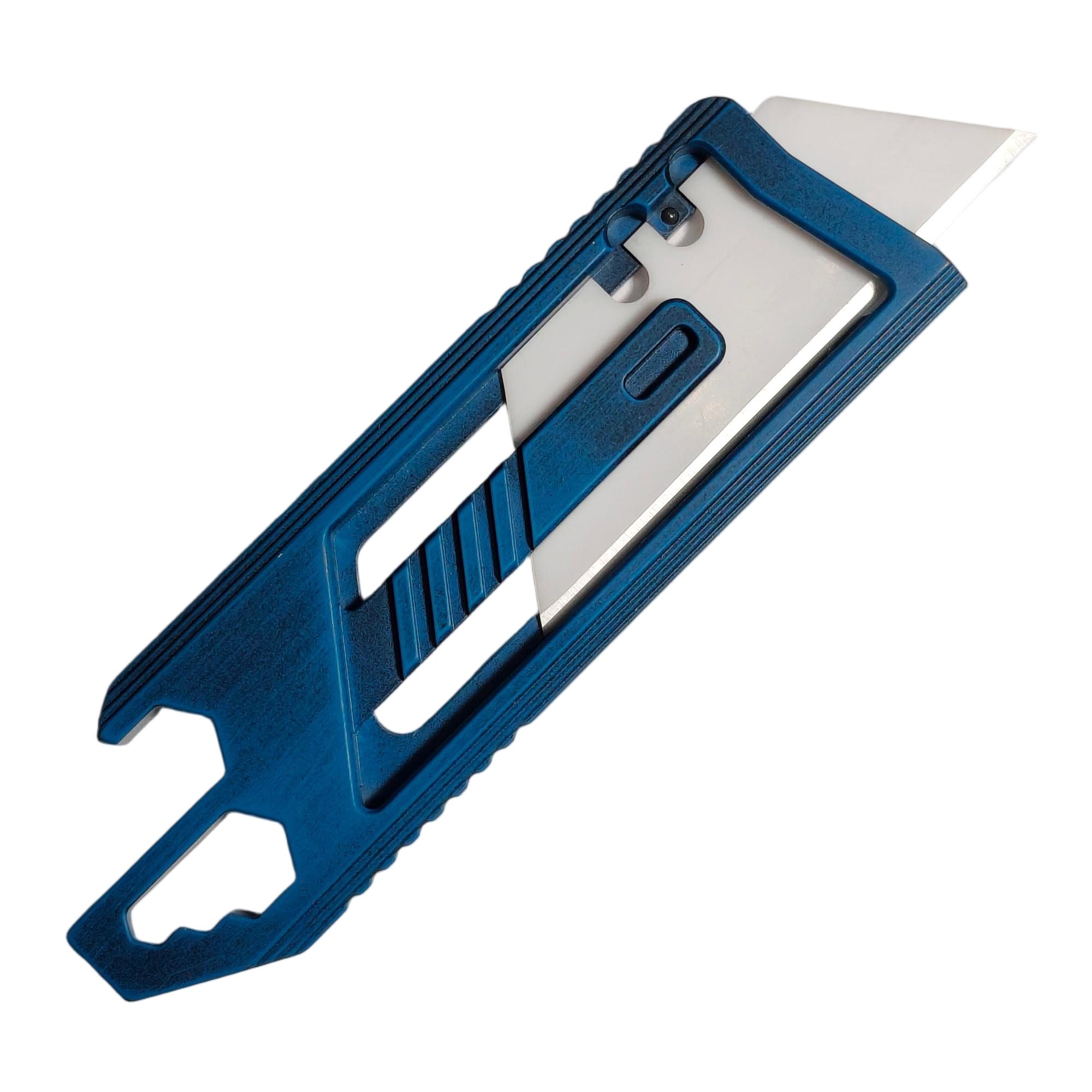 SnakeSword Honey Badger II Pro Titanium Multi-Tool Utility Knife EDC Tools Distressed Blue