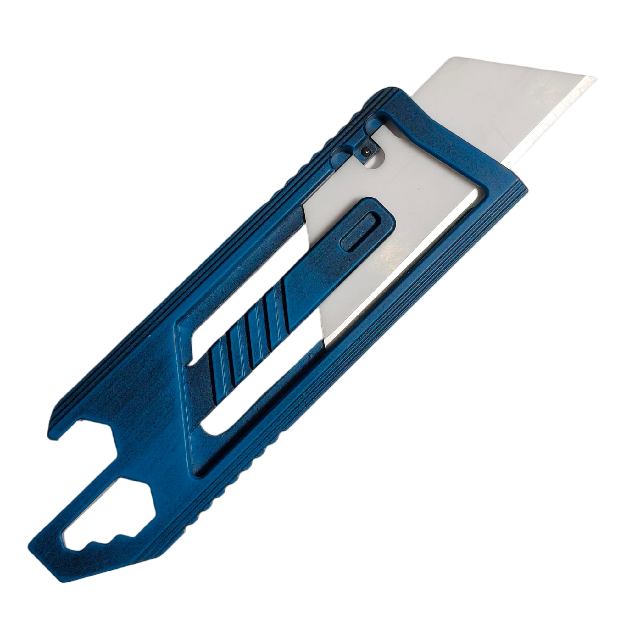 SnakeSword Honey Badger II Pro Titanium Multi-Tool Utility Knife EDC Tools Distressed Blue