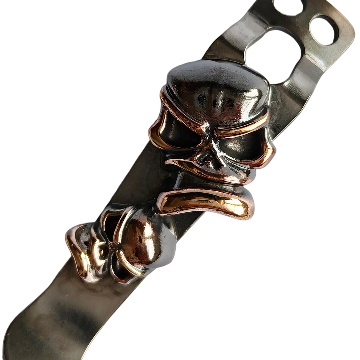 Cpprhd Skull Custom Flashlight Clip For Hanko, CWF, Laulima, Okluma