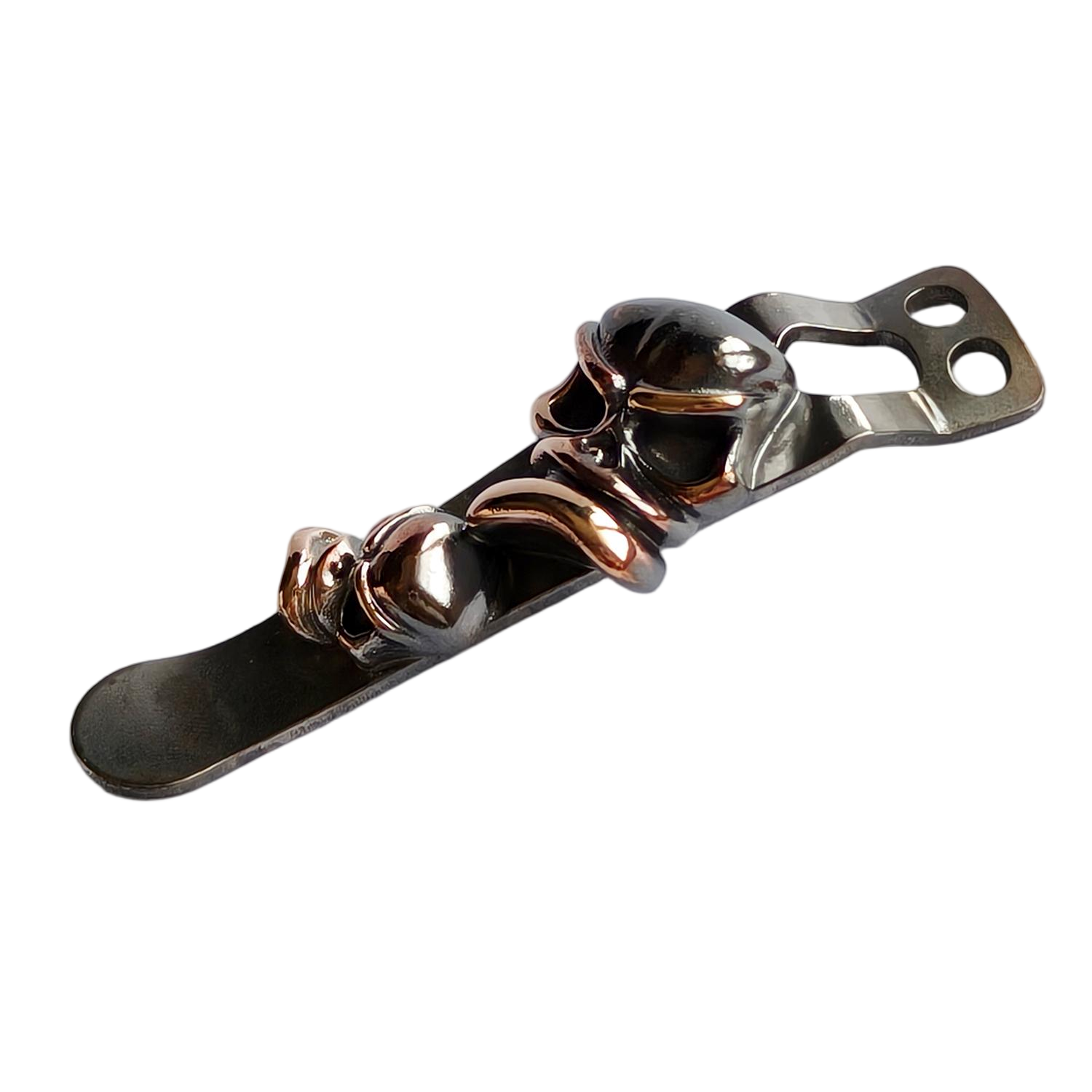 Cpprhd Skull Custom Flashlight Clip For Hanko, CWF, Laulima, Okluma