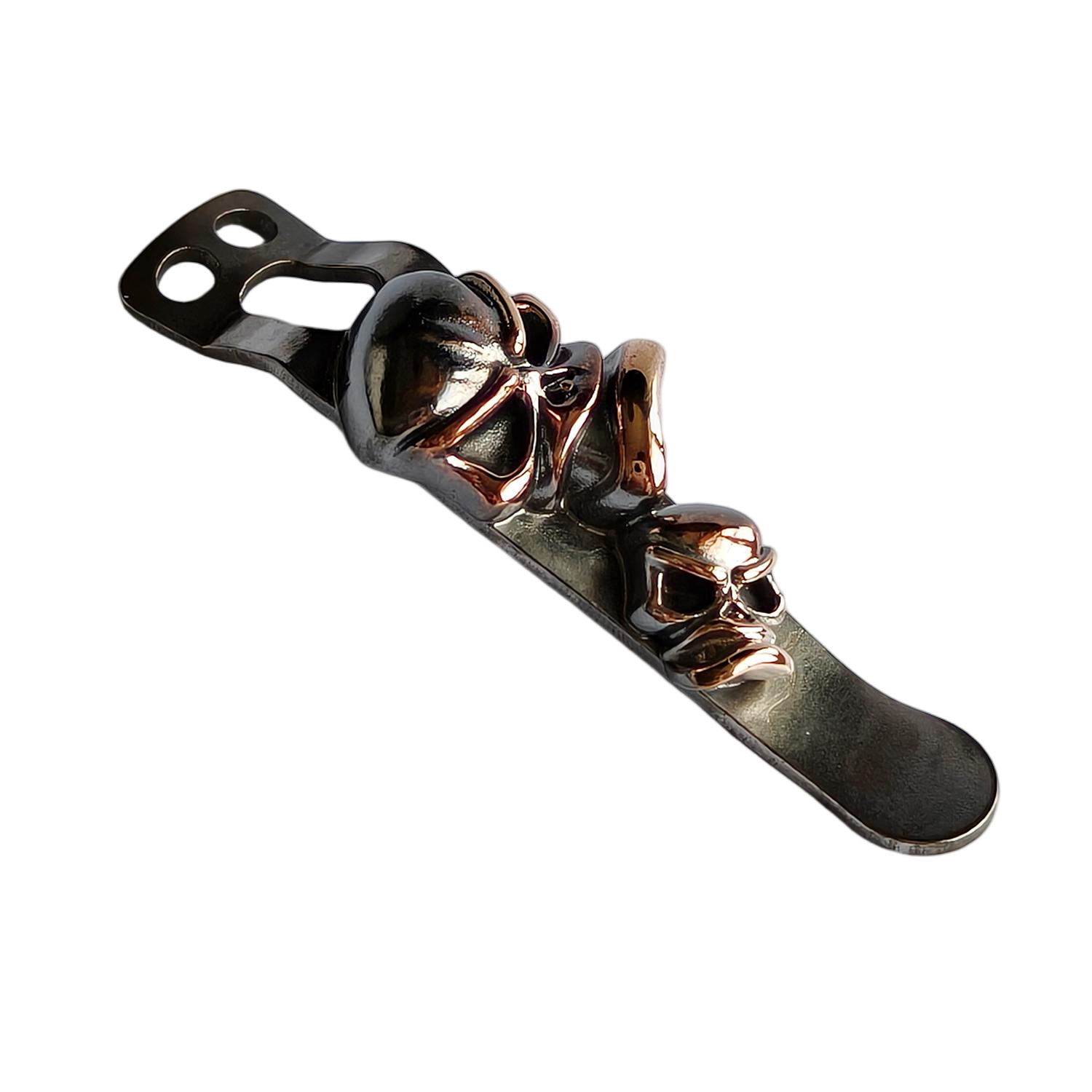 Cpprhd Skull Custom Flashlight Clip For Hanko, CWF, Laulima, Okluma