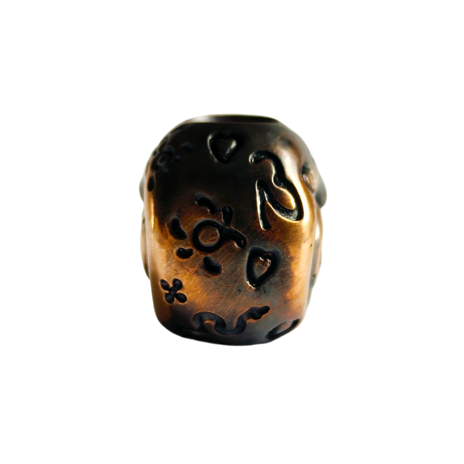 Phase Objects New Snail Bead Brass Silver Custom Knife lanyard bead Handmake