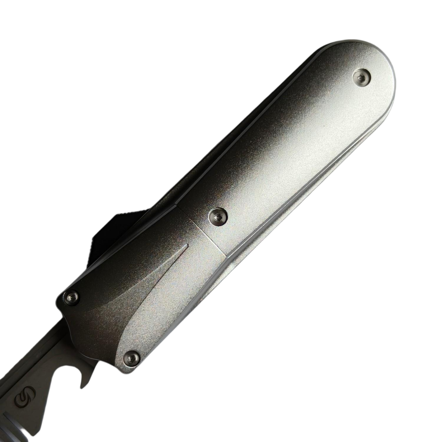 Sao Knife OTF Knife 14C28N Blade Comb Aluminum Handle Bone Patch