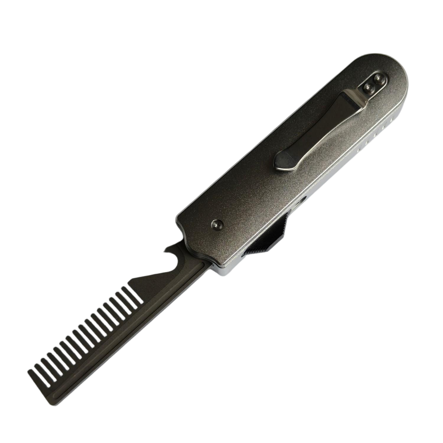 Sao Knife OTF Knife 14C28N Blade Comb Aluminum Handle Bone Patch