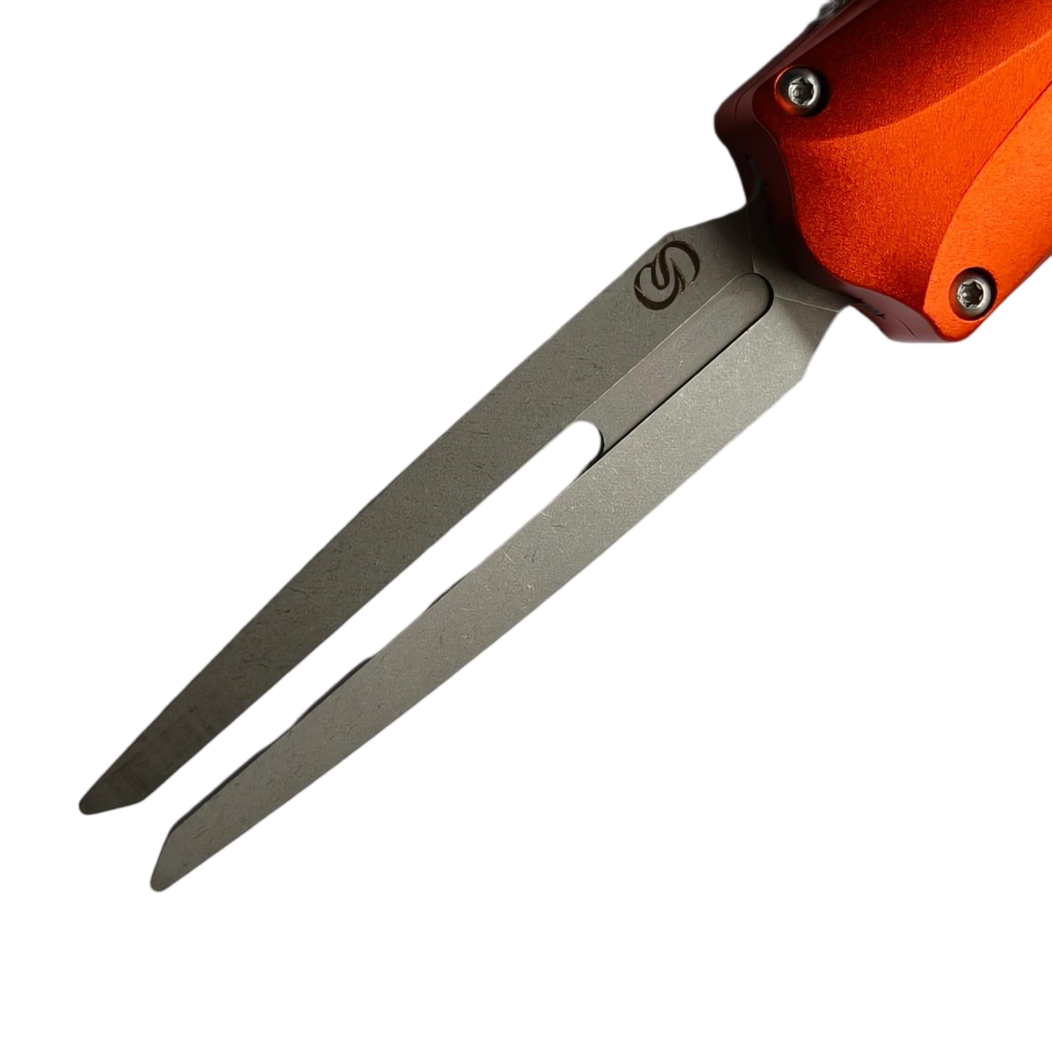 Sao Knife OTF Knife Fork 14C28N Blade Aluminum Handle Bone Patch