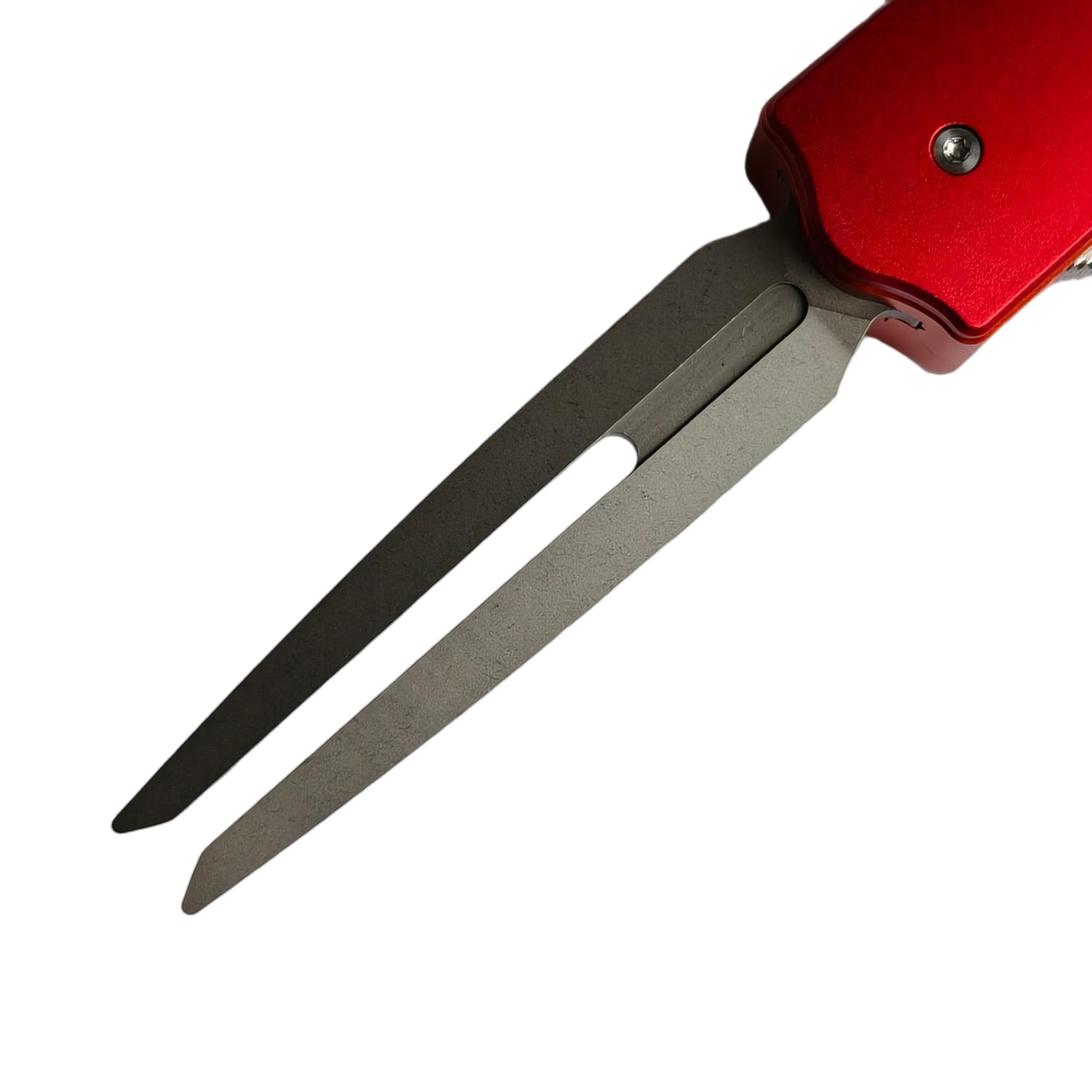 Sao Knife OTF Knife Fork 14C28N Blade Aluminum Handle Bone Patch