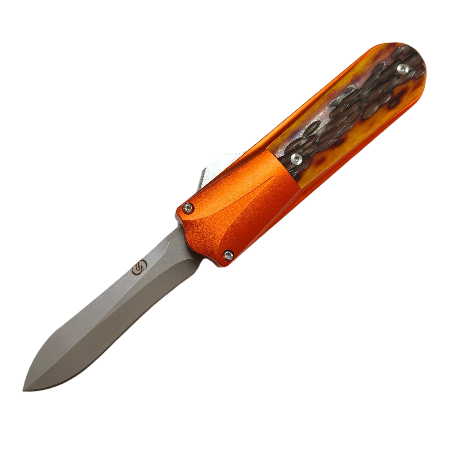 Sao Knife Squid OTF Knife CPM-20CV Blade Aluminum Handle Bone SK260831-4