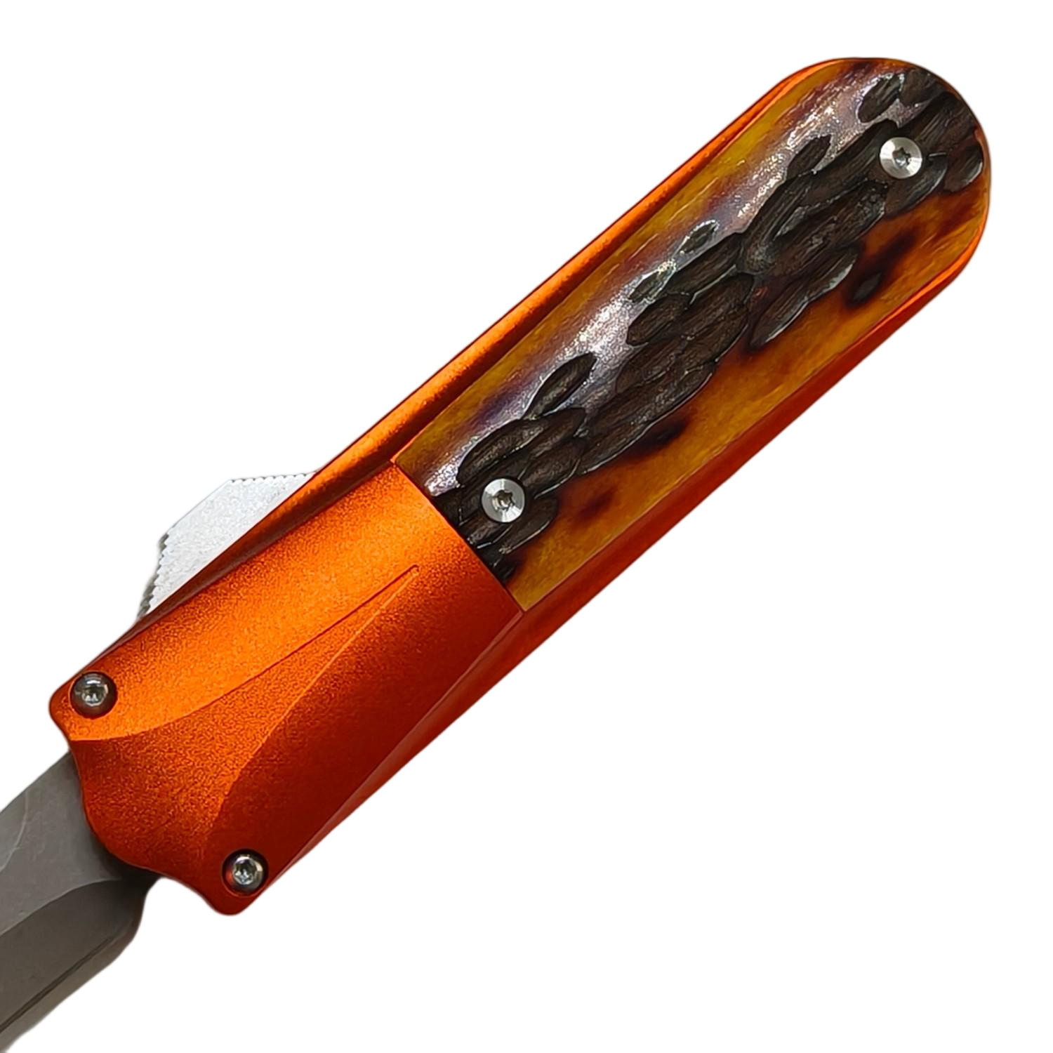 Sao Knife Squid OTF Knife CPM-20CV Blade Aluminum Handle Bone SK260831-4
