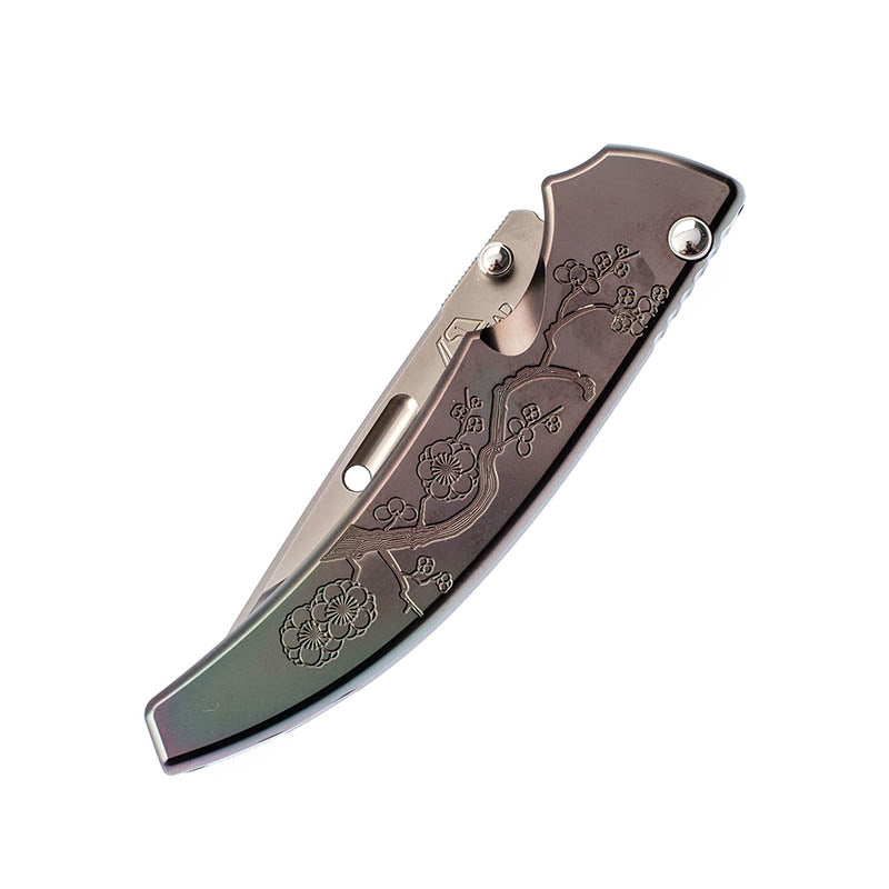 Rockstead Folding Knife SHU-C-ZDP (DP) ZDP-189 Blade Titanium Handle Knives Collect Button Lock