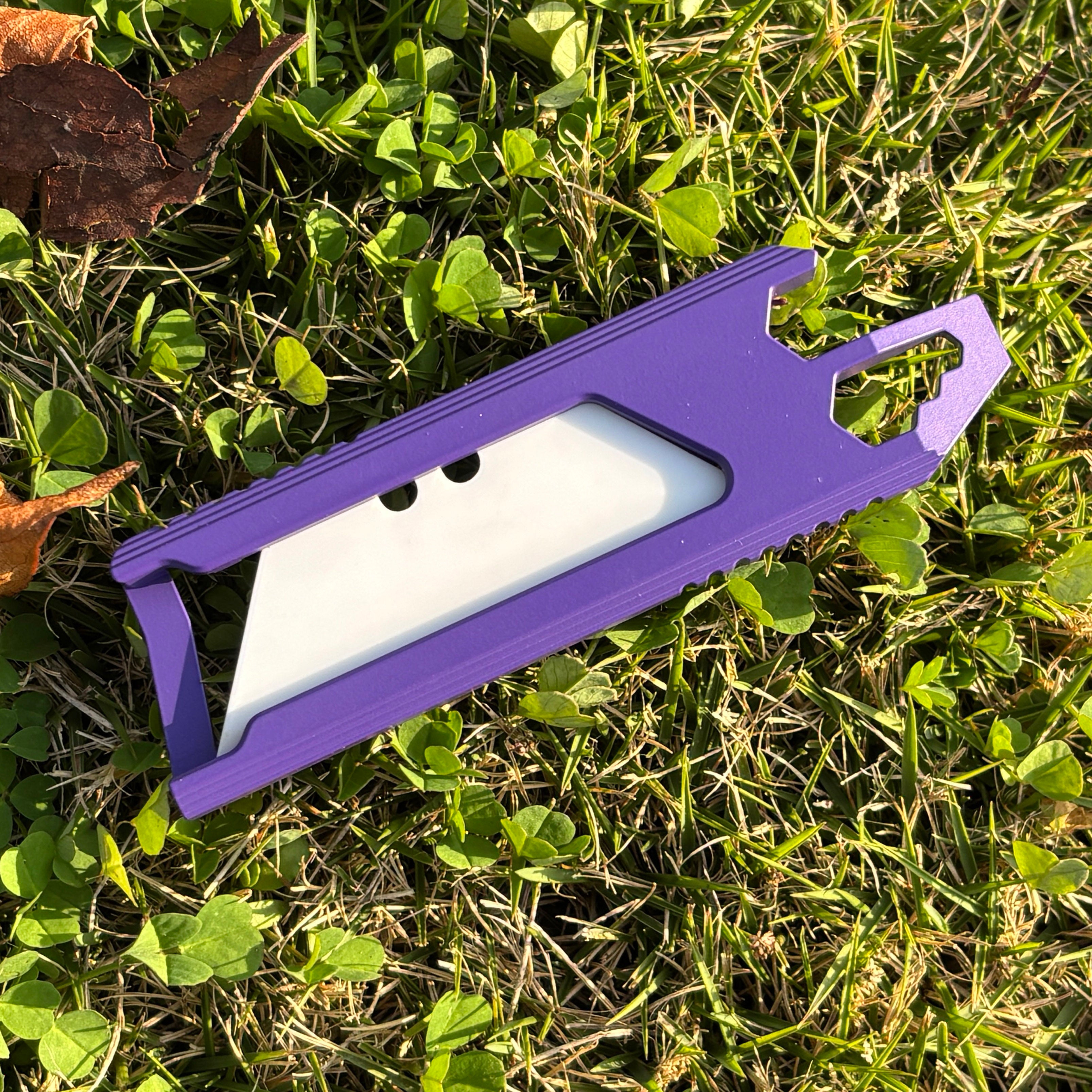 SnakeSword Honey Badger Utility Knife II Pro Titanium Multi-Tool EDC Knife Purple