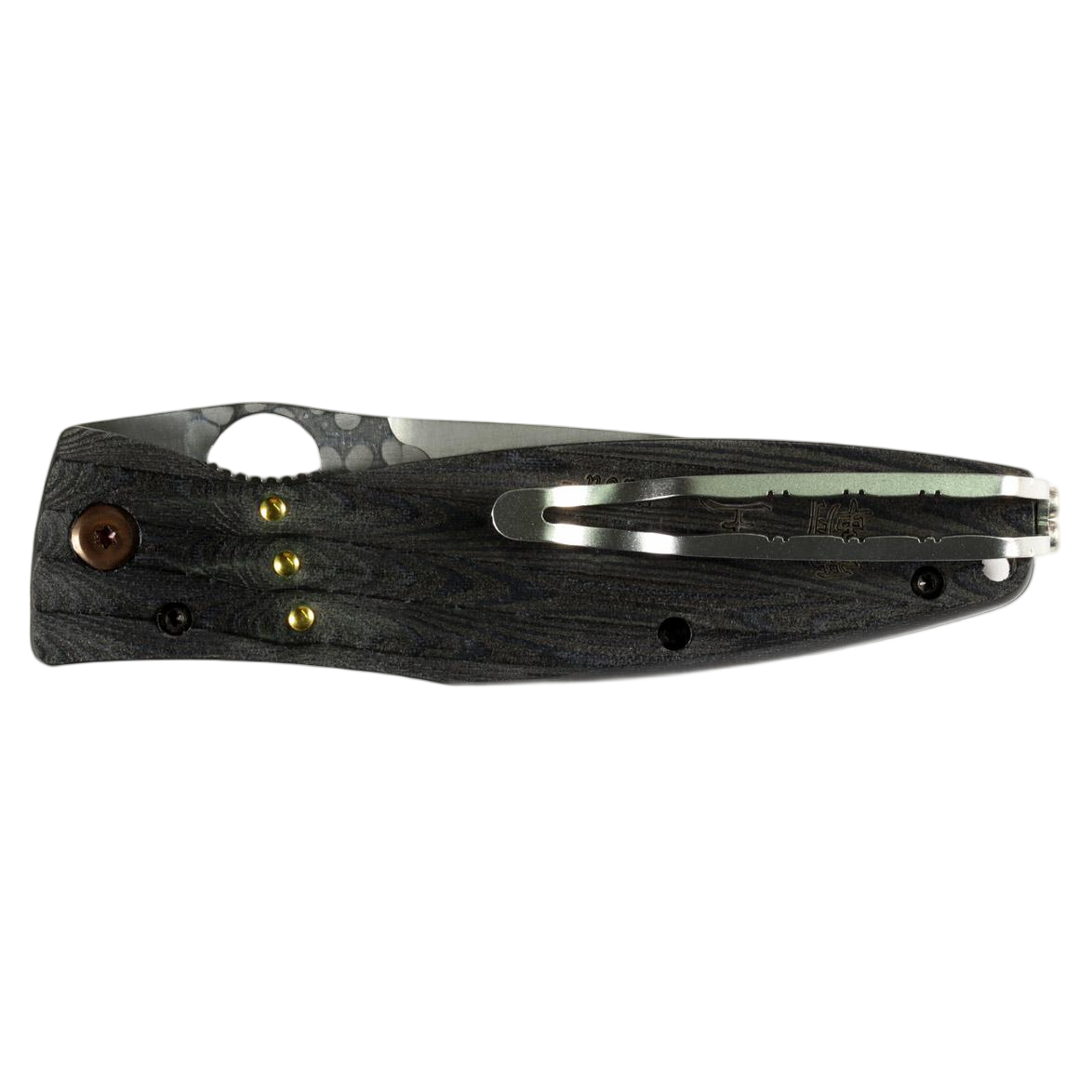 Mcusta MC-0181G Sengoku Oda Nobunaga Samurai SGP2 Blade Black Micarta Handle Folding Pocket Knife