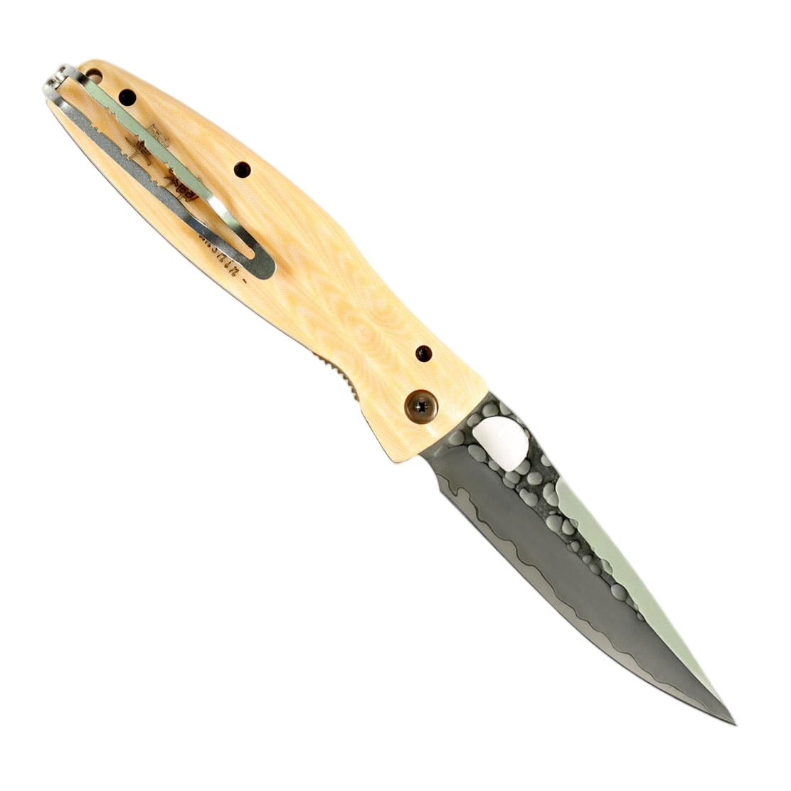 Mcusta MC-185G Sengoku Uesugi Kenshin Samurai SPG2 Blade Micarta Handle Folding Pocket Knife