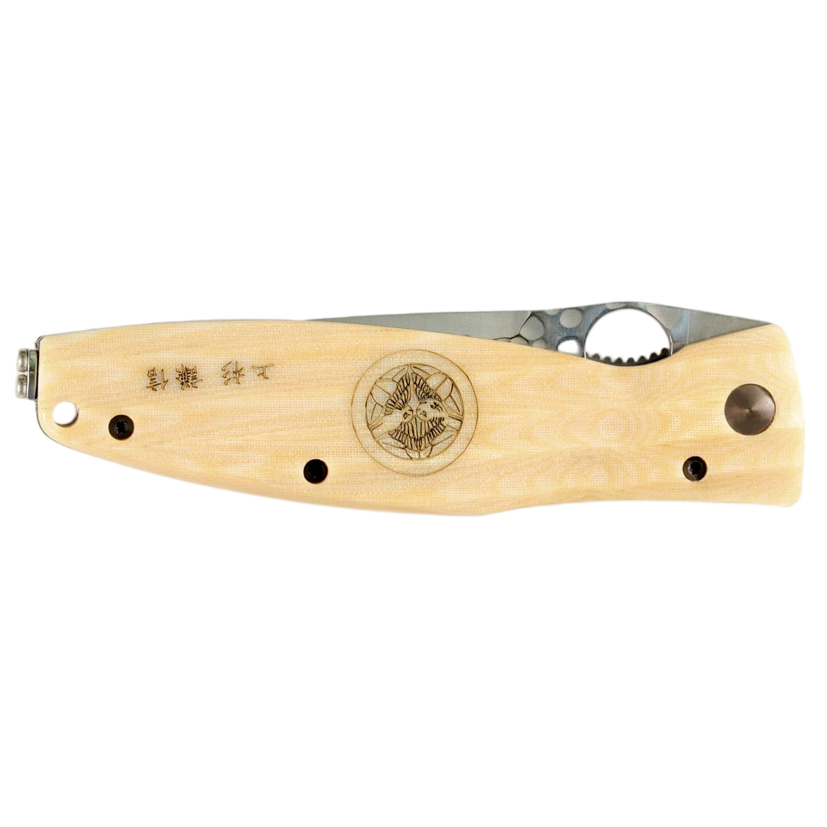 Mcusta MC-185G Sengoku Uesugi Kenshin Samurai SPG2 Blade Micarta Handle Folding Pocket Knife