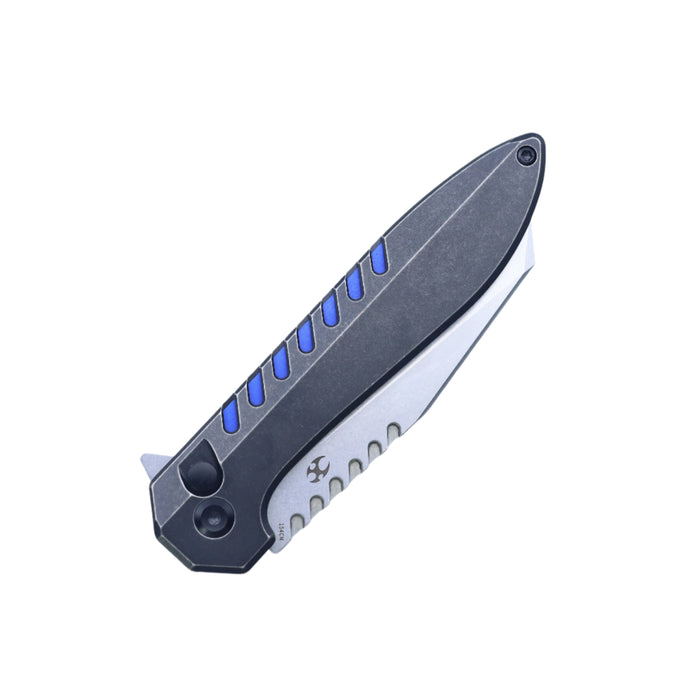 KANSEPT Kosame T1093F4 154CM Blade Titanium Handle Button Lock