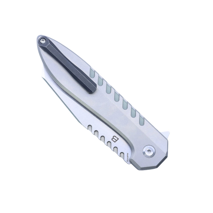 KANSEPT Kosame T1093F6 154CM Blade Titanium Handle Button Lock