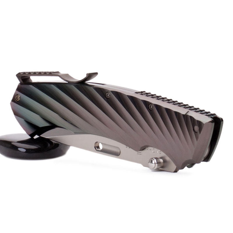 Rockstead RYO H-ZDP (DP) ZDP189 Blade DLC-Prism Titanium Handle Button Lock
