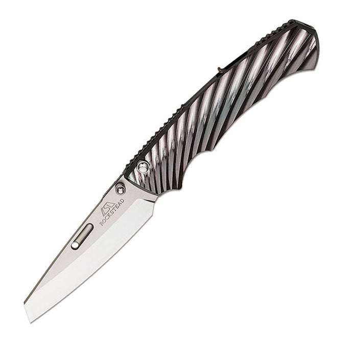 Rockstead RYO H-ZDP (DP) ZDP189 Blade DLC-Prism Titanium Handle Button Lock