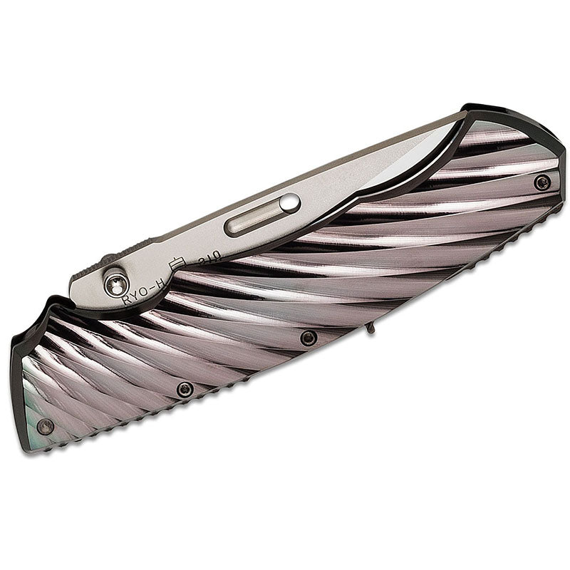 Rockstead RYO H-ZDP (DP) ZDP189 Blade DLC-Prism Titanium Handle Button Lock
