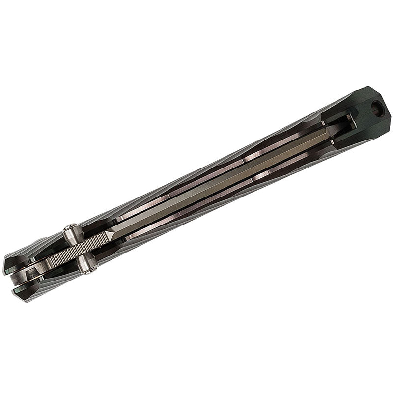 Rockstead RYO H-ZDP (DP) ZDP189 Blade DLC-Prism Titanium Handle Button Lock