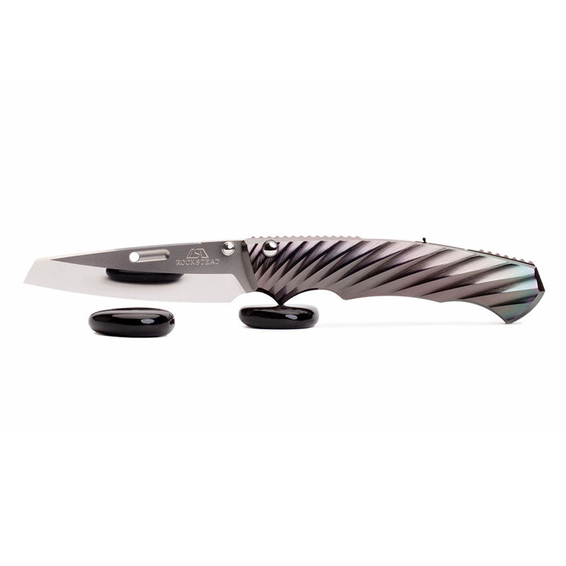 Rockstead RYO H-ZDP (DP) ZDP189 Blade DLC-Prism Titanium Handle Button Lock