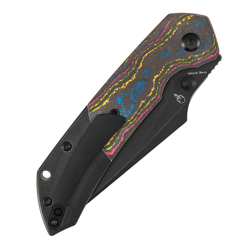 ガスガン Kansept Fenrir K1034H1 Blackwash CPM-20CV Blade 80S Camo Carbon Fiber