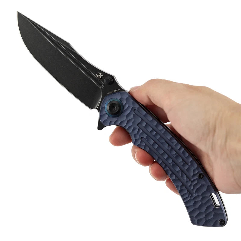 Kansept Pretatout K1032A6 CPM-S35VN Blade Purple Aluminum Handle Liner Lock Folding Knife