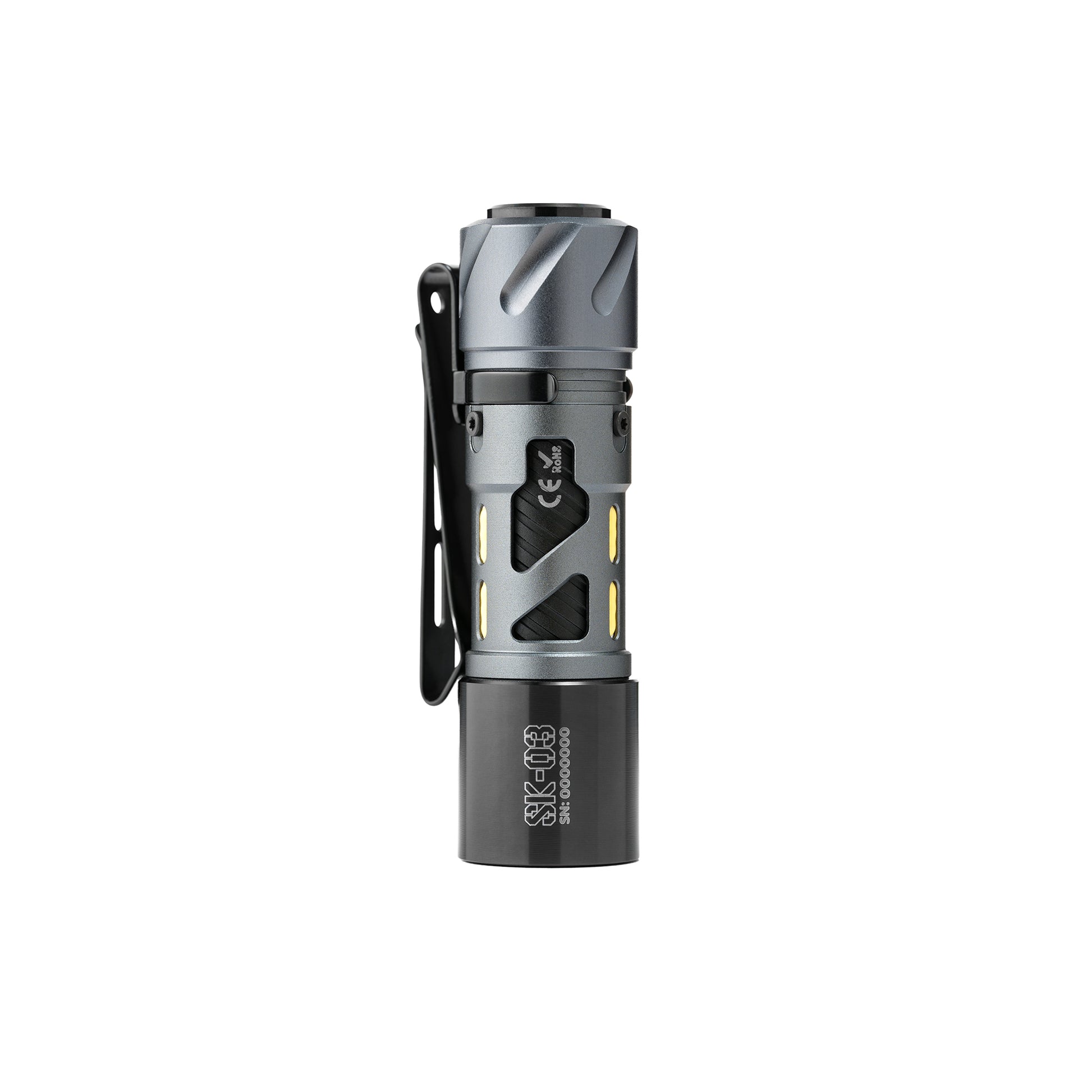 LOOP GEAR SK03 Aluminum Grey LED Flashlight 1000Lumens 120 Meters