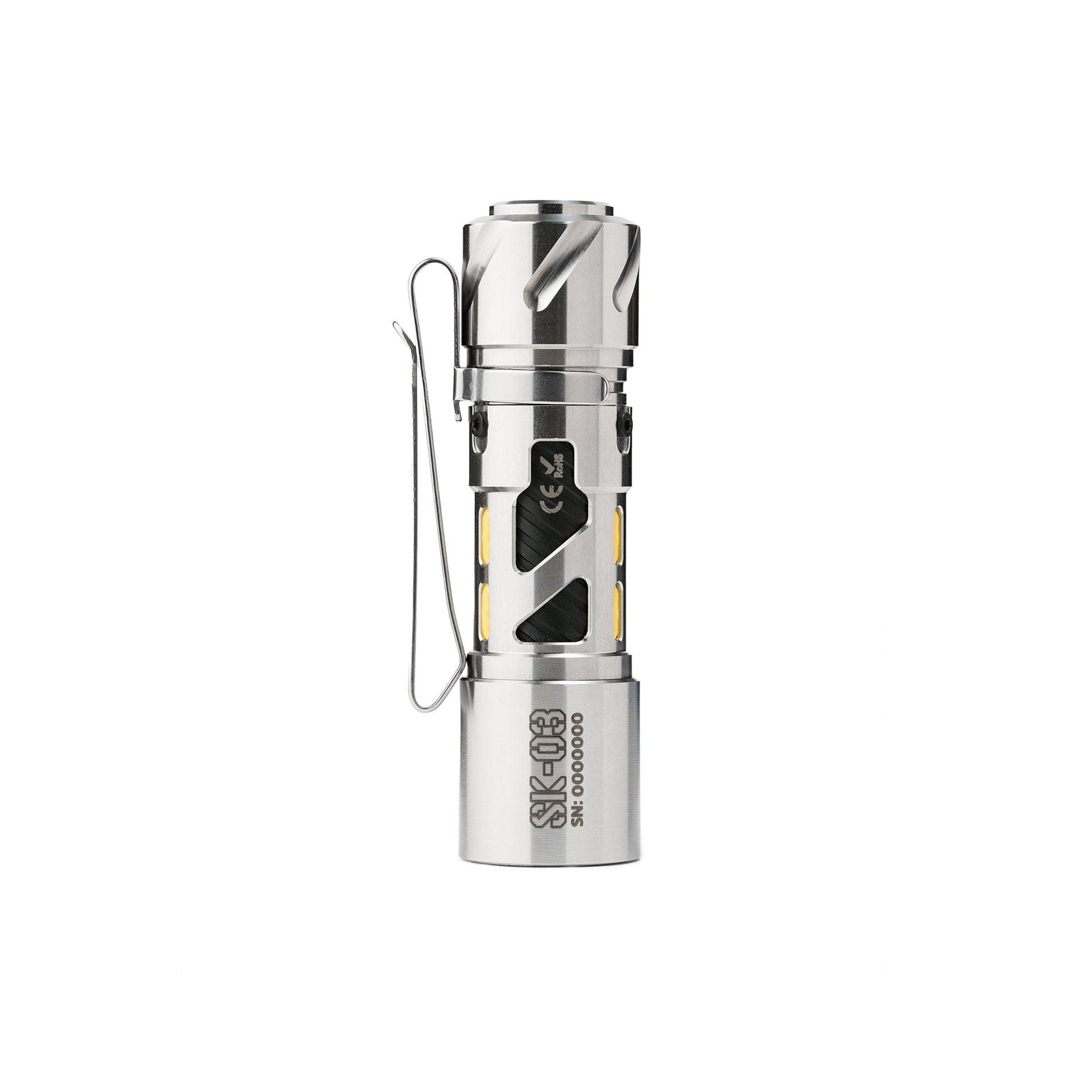 LOOP GEAR SK03 Stainless Steel LED Flashlight 1000Lumens 120 Meters