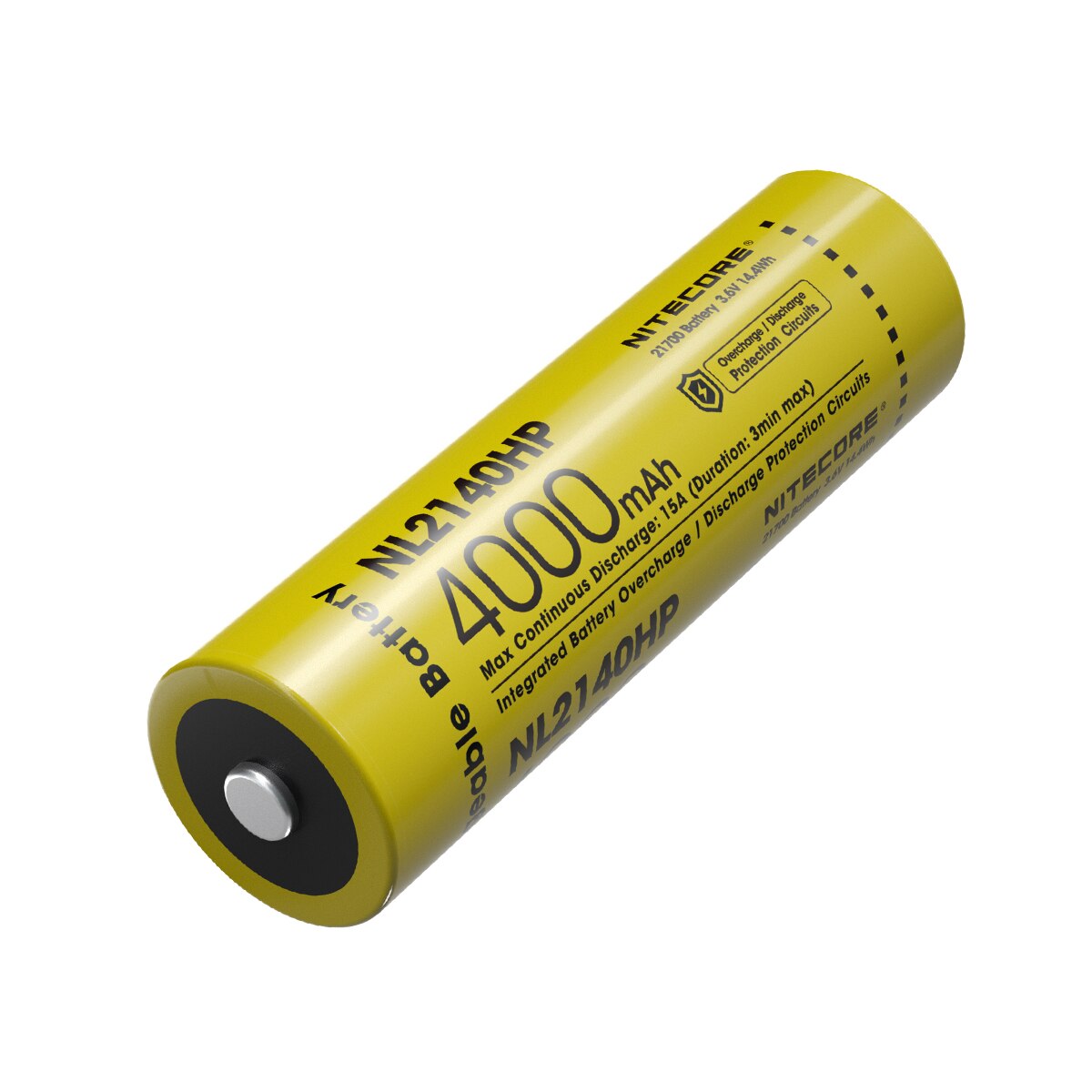 奈特科尔电池 NL2140HP 4000mAh 21700 可充电电池