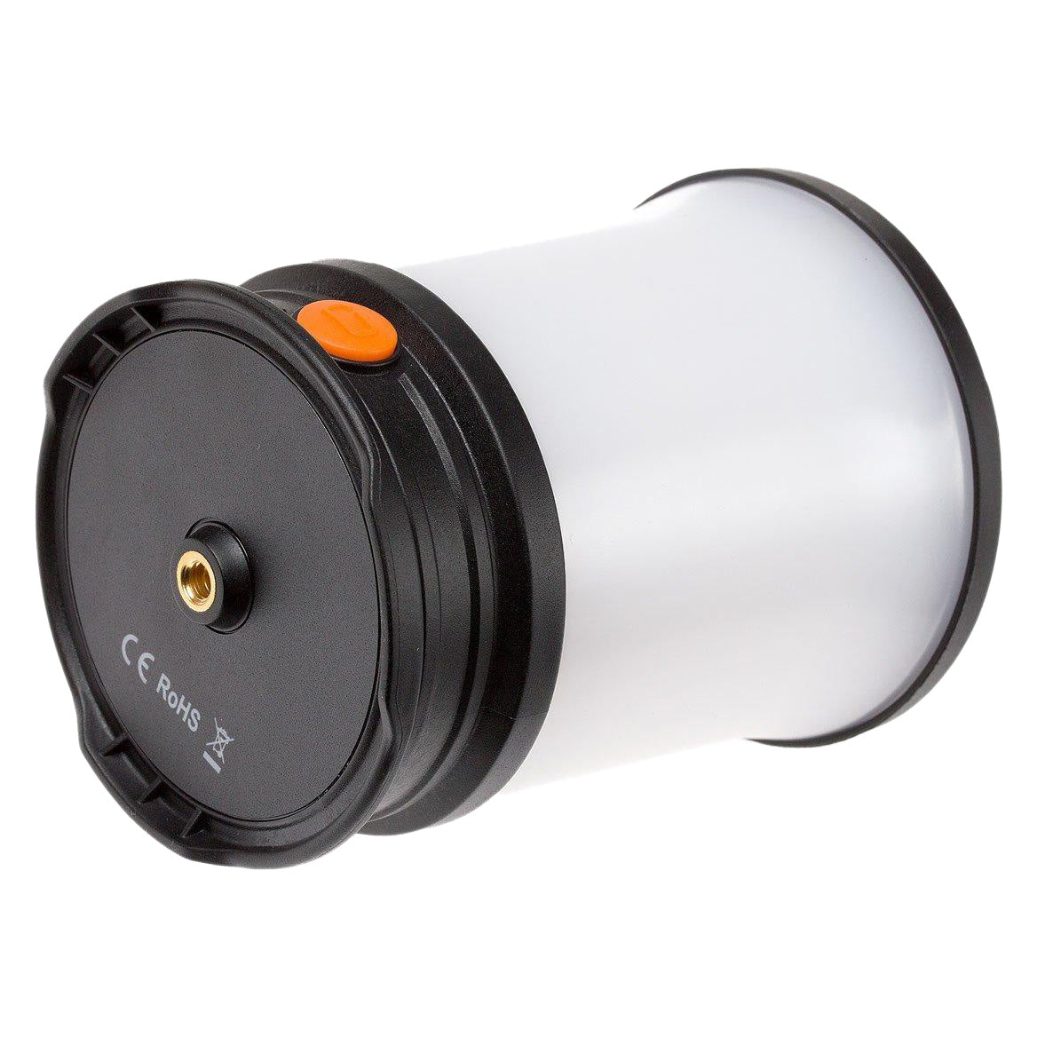 Top view of the Fenix CL30R with the port cover open, exposing the micro-USB charging input and standard USB power bank output