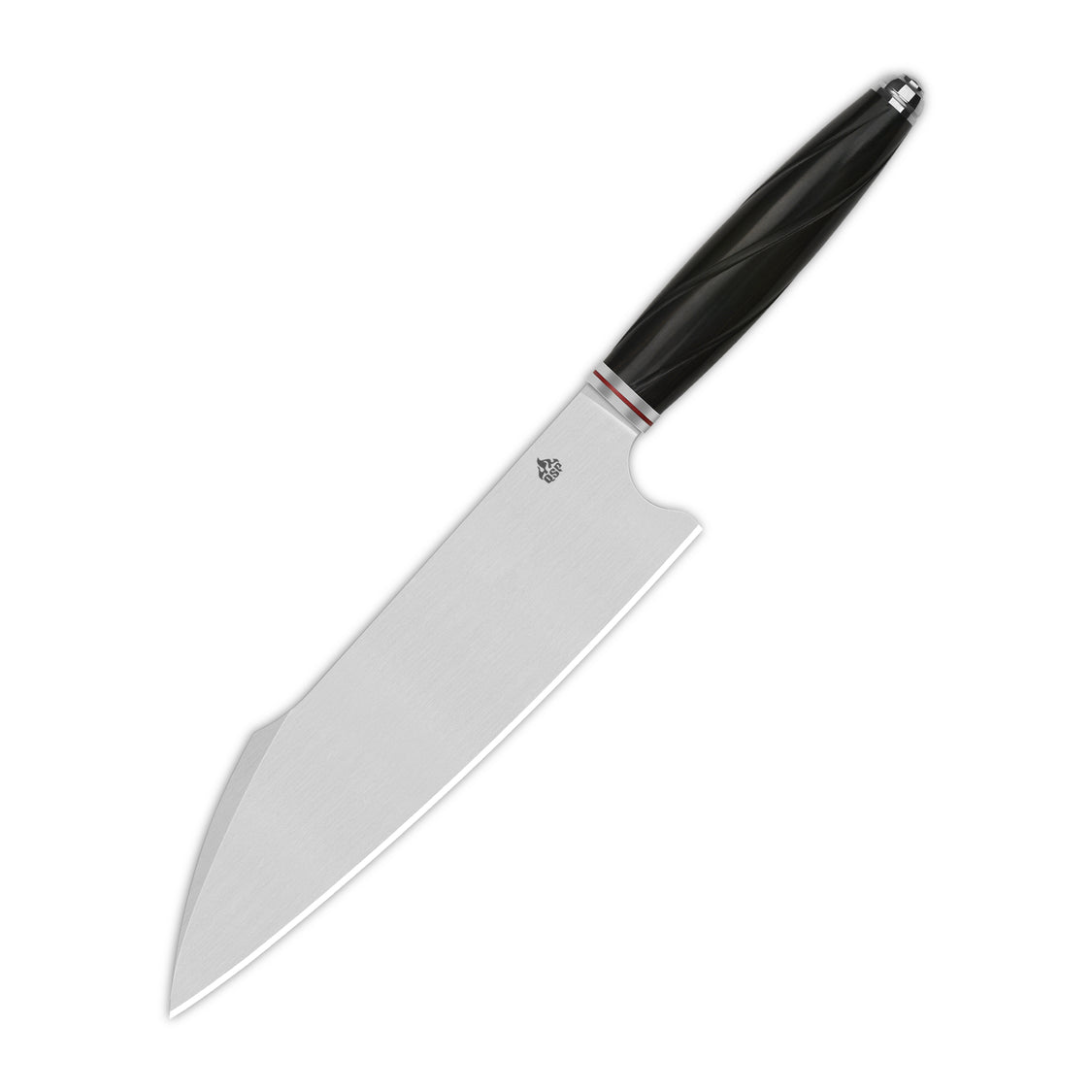 QSP Kitchen Knife QS-KK-001A 8'' Harpoon Chef 14C28N Blade Ebony Wood Handle Mulan Series