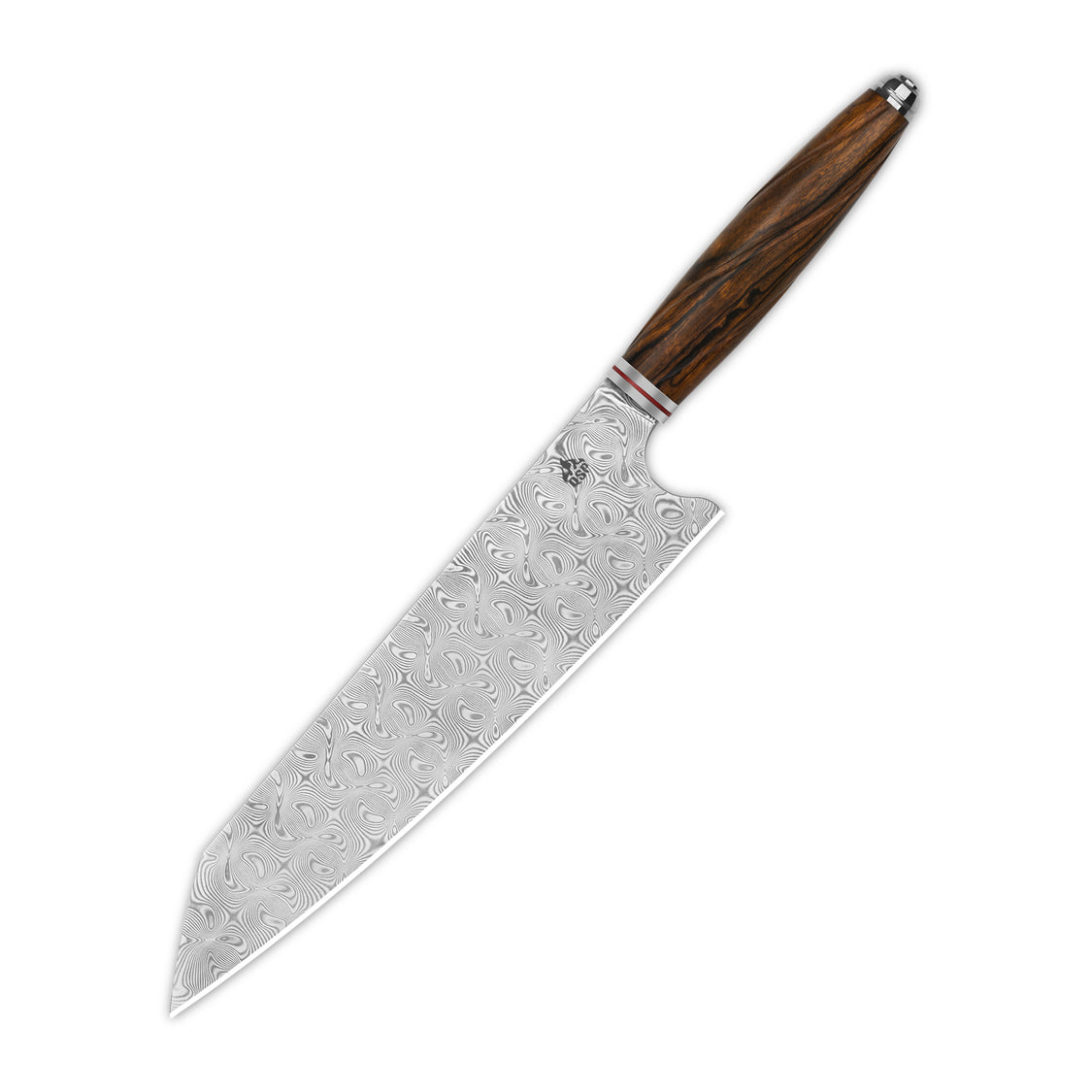 QSP Kitchen Knife QS-KK-004B 8'' Kiritsuke Damascus Blade Desert Iron Wood Handle Mulan Series