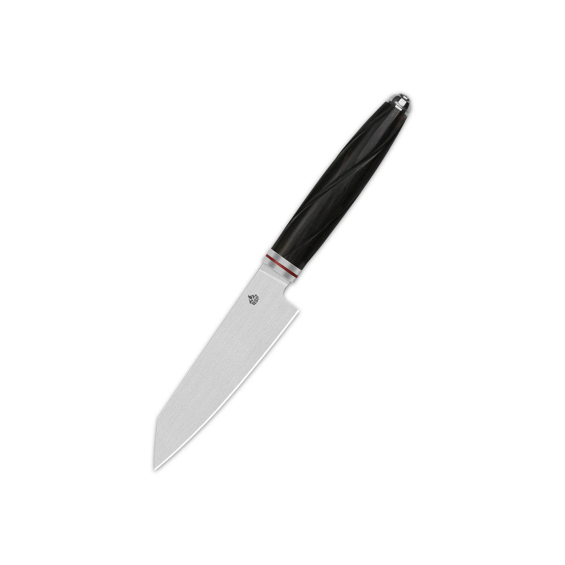 QSP Kitchen Knife QS-KK-005A Paring Knives 4'' Kiritsuke 14C28N Blade Ebony Wood Handle Mulan Series