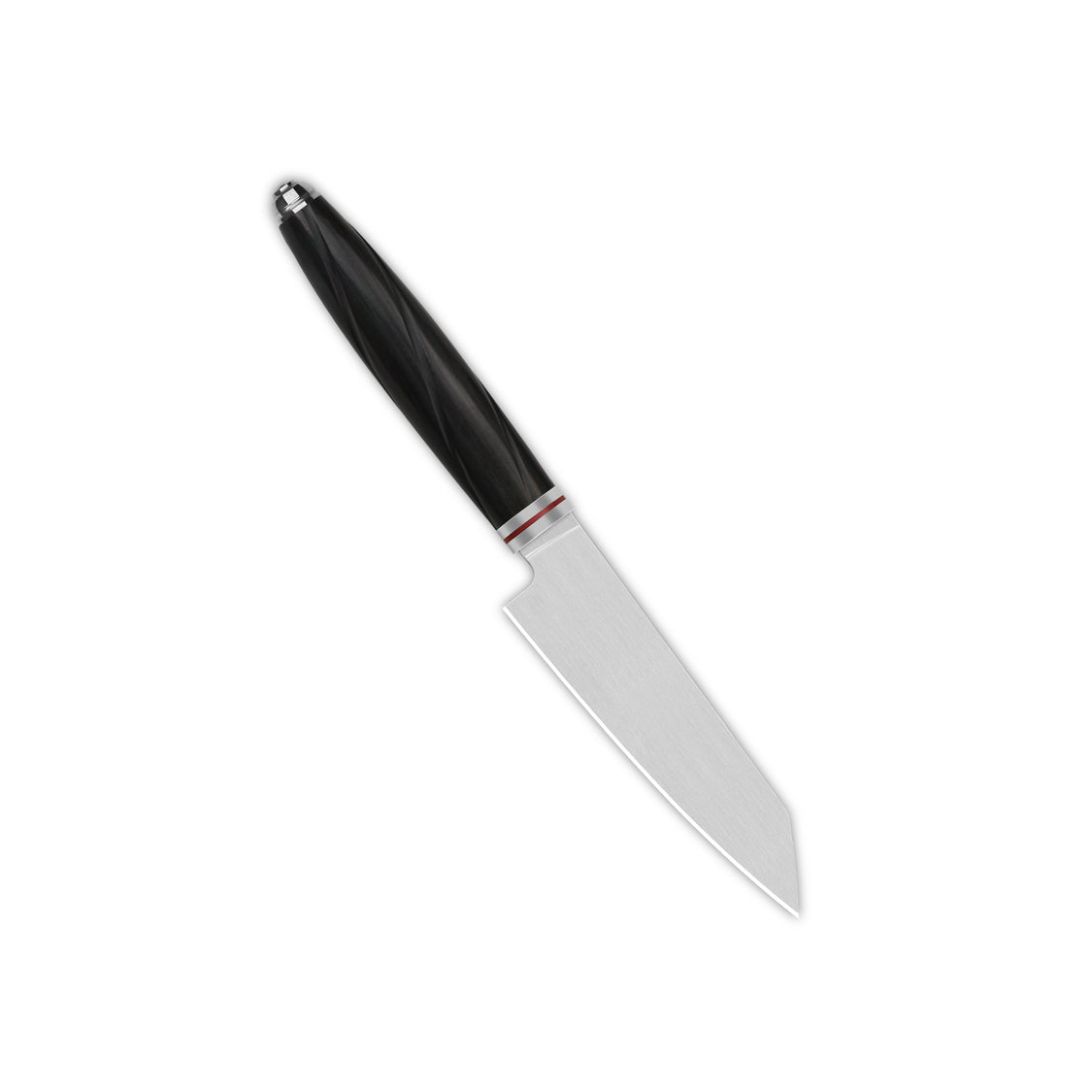 QSP Kitchen Knife QS-KK-005A Paring Knives 4'' Kiritsuke 14C28N Blade Ebony Wood Handle Mulan Series