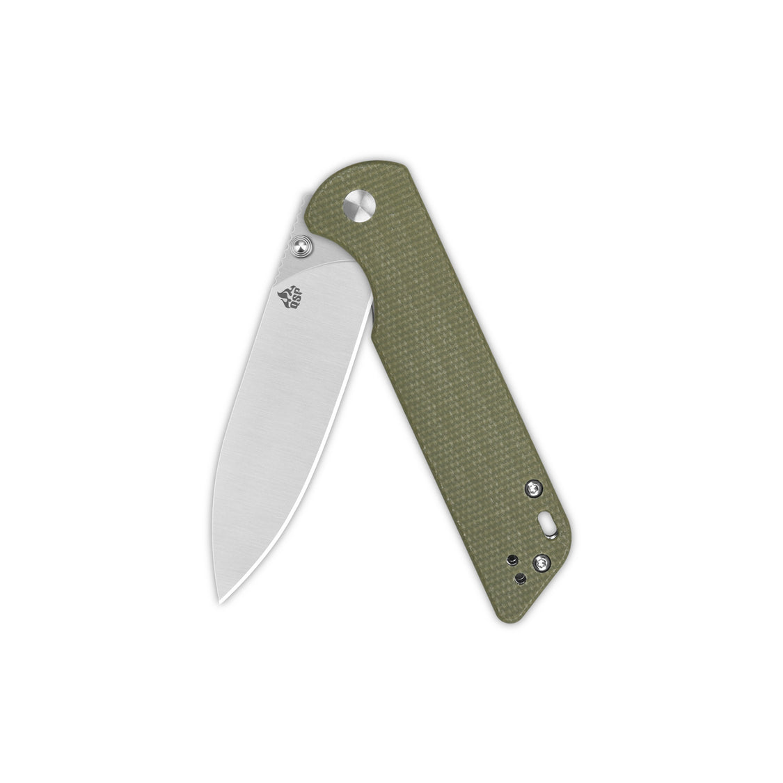 QSP Parrot V2 QS102-G V2 D2 Blade Micarta Handle Ball Bearings Liner Lock Pocket knife