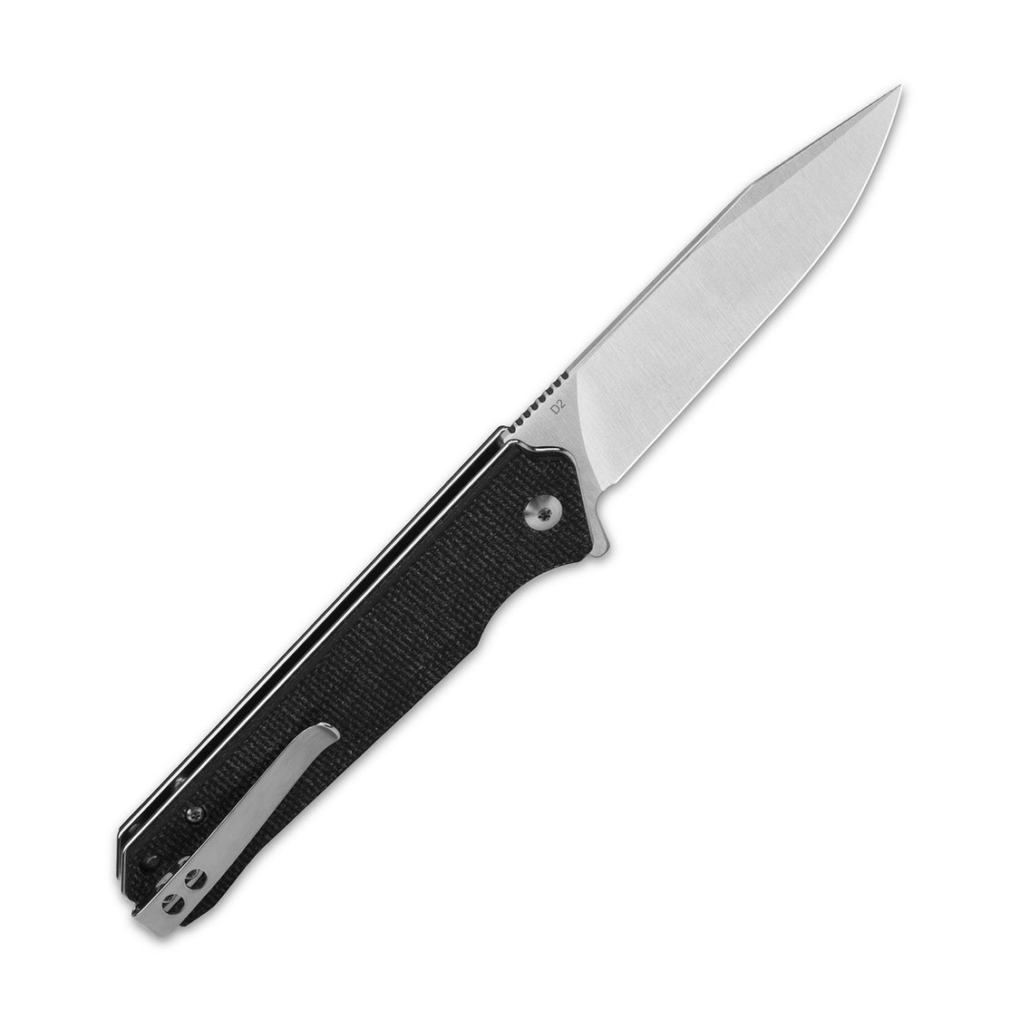 QSP Mamba V2 QS111-G1 D2 Blade Black Micarta Handle Liner Lock Pocket Knife