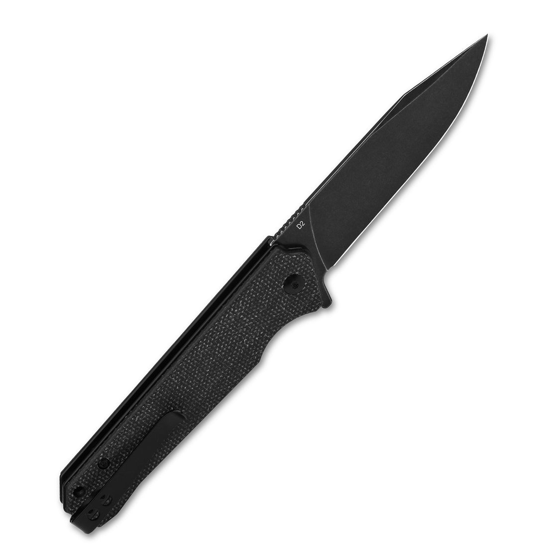 QSP Mamba V2 QS111-G2 D2 Blade Black Micarta Handle Liner Lock Pocket Knife