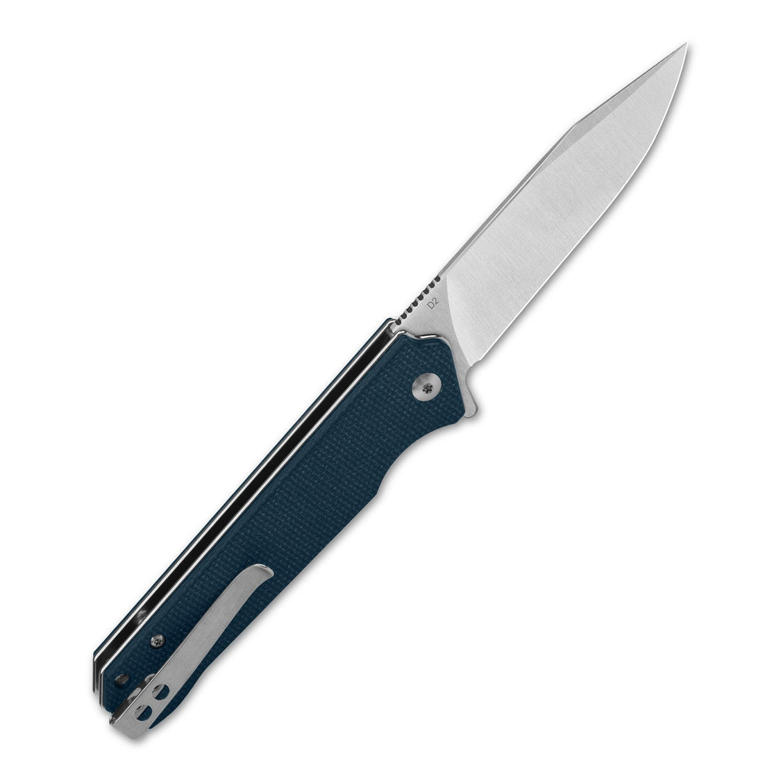 QSP Mamba V2 QS111-H1 D2 Blade Blue Micarta Handle Liner Lock Pocket Knife
