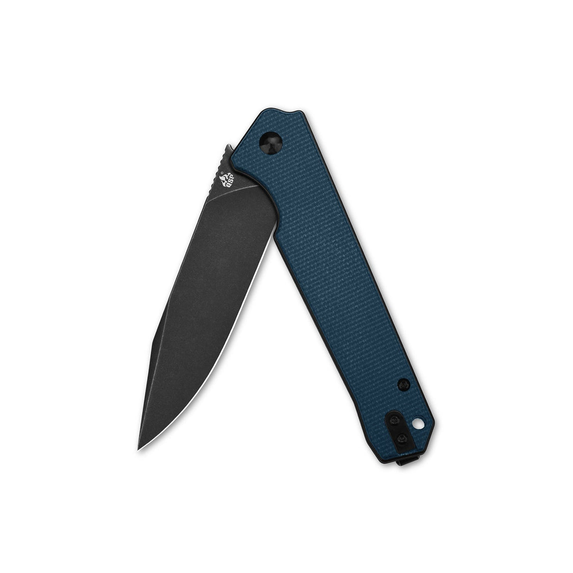 QSP Mamba V2 QS111-H2 D2 Blade Blue Micarta Handle Liner Lock Pocket Knife