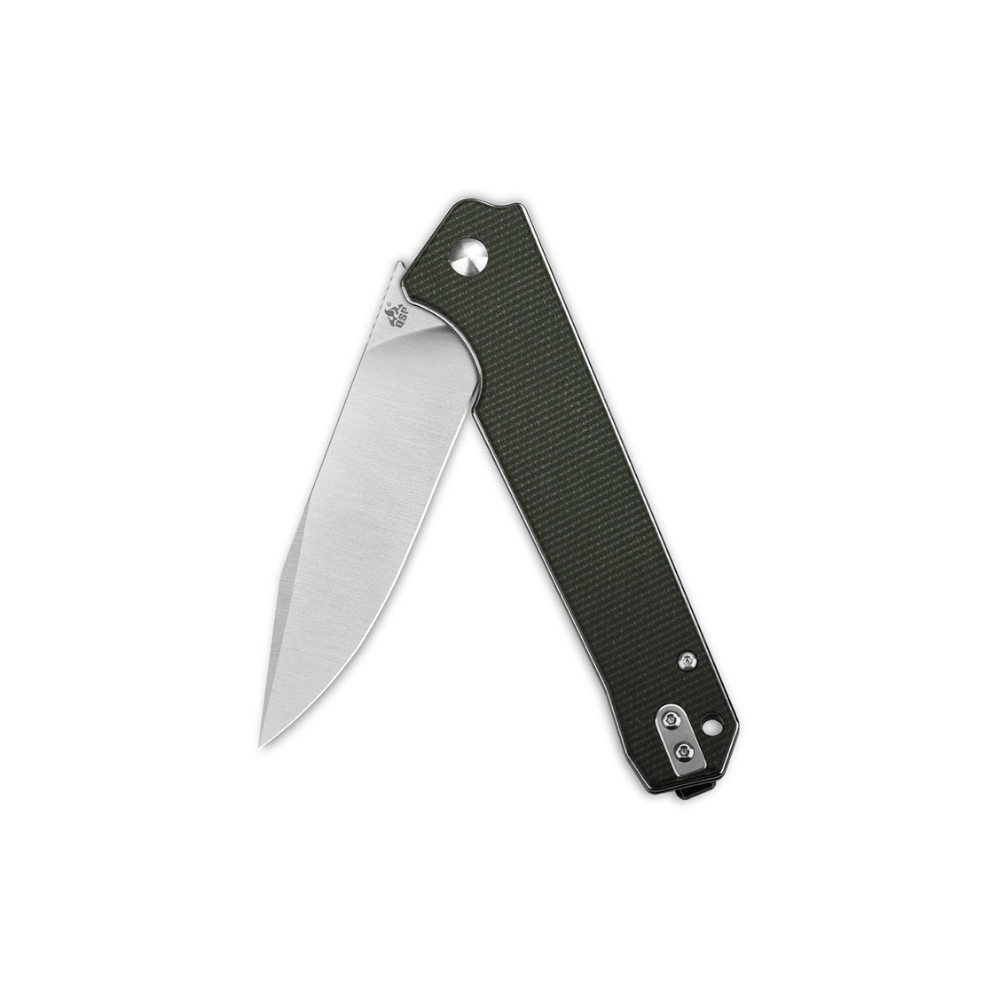 QSP Mamba V2 QS111-I1 D2 Blade Green Micarta Handle Liner Lock Pocket Knife