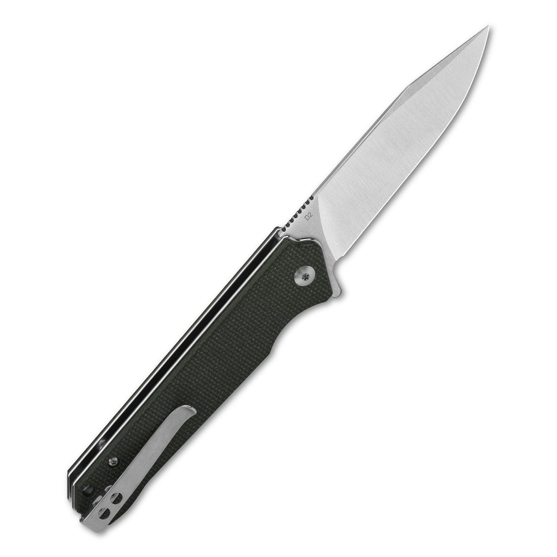 QSP Mamba V2 QS111-I1 D2 Blade Green Micarta Handle Liner Lock Pocket Knife