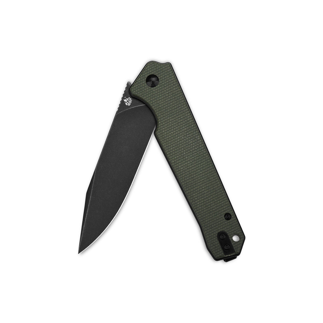 QSP Mamba V2 QS111-I2 D2 Blade Green Micarta Handle Liner Lock Pocket Knife